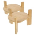 thumbnail image 1 of 2 soportes de madera para dispensador de bebidas, base de madera para macetas, dispensador para fiestas en casa y eventos de catering, 1 of 7