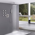 thumbnail image 2 of Thermostatic Ceiling Mounted Shower Combo Set with Display Valve Trim Kit, Rainfall Shower Head with Handheld Shower and Massage Body Jets, 2 of 5