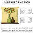 thumbnail image 5 of Shiartex Avocado Pillow Cushion Covers Home Decor Aesthetic Decorative 1PC 24x24in, 5 of 5