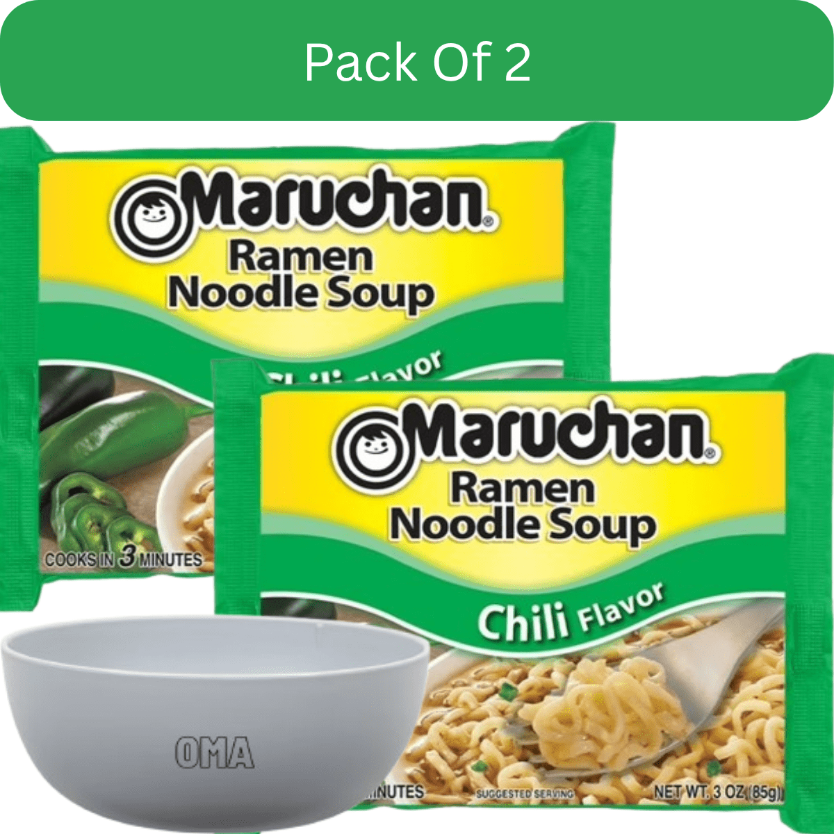 Maruchan Lime Chili Shrimp Ramen Noodles 3 oz Pack of 24 Instant