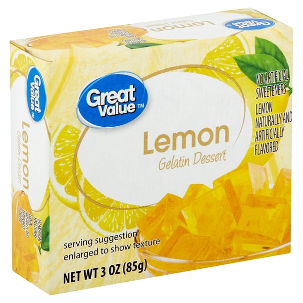 Great Value Lemon Gelatin Dessert, 3 oz - Walmart.com