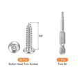 thumbnail image 3 of #6 x 5/8" Torx Security Screws, 50Pack Button Head, Self Tapping Screws, 304 Stainless Steel, with Bit T15, 3 of 6