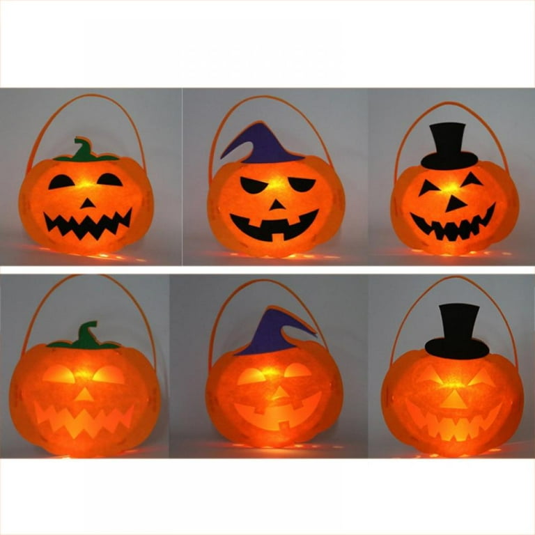 Halloween Pumpkin Candy Bags Decorations DIY Pumpkin Craft Kits