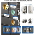 thumbnail image 6 of Keyless Entry Door Lock with 2 Knobs, Electronic Backlit Keypad Deadbolt with Handle Set, Auto Lock, One-time Codes, Smart Deadbolt for Front Door, Easy Installation, Satin Nickel, 6 of 6