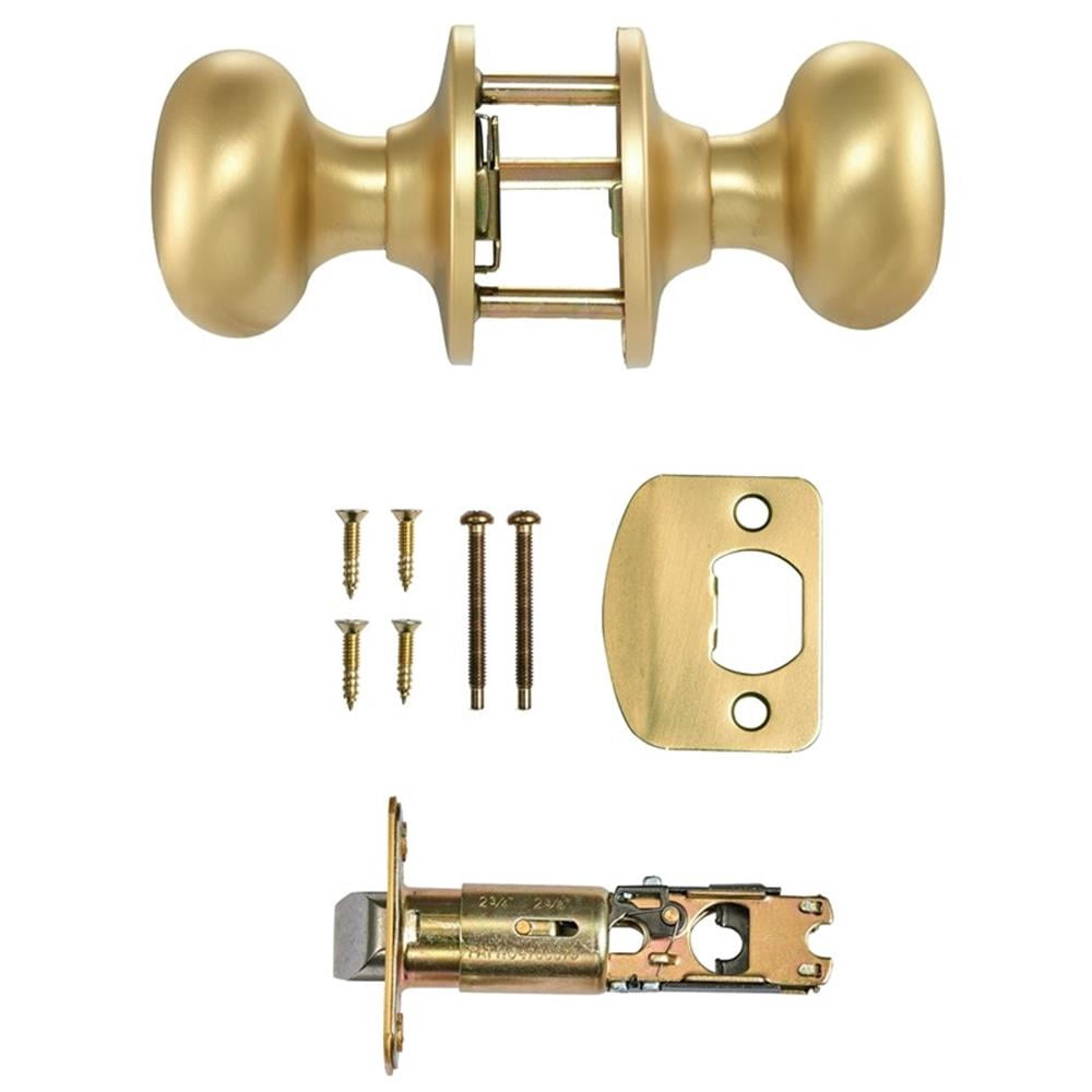 Design House 726943 Cambridge Passage Hall and Closet Door Knob Satin Gold