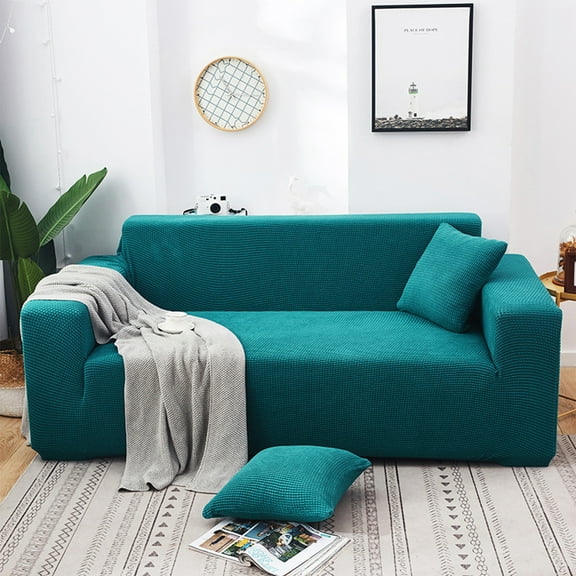 JingChun Clearance Under $2.00 Solid Color All Season Universal Sofa Cover Knitted Elastic All Wrap Sofa Cover Sofa Cushion Rocker Velvet Sofa Cover