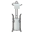 thumbnail image 2 of SunnyPoint Freestanding Toilet Paper Holder Stand with Storage – Holds 3 Spare Rolls, Sturdy Steel Construction, Oil Bronze Finish, for Bathroom & Restroom, 2 of 8