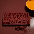 thumbnail image 4 of 26 Letter Alphabet Chocolate Molds Silicone | 51 Cavity Non-Stick Flexible Baking Mold for Candy, Ice & Jelly | 6.81x4.29 Inches | Student, School & Party Treats, 4 of 7