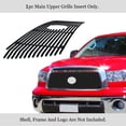 thumbnail image 2 of APS Compatible with Toyota Tundra 2010-2013 with Logo Show Main Upper Stainless Steel SS Black Billet Front Grill Grille Insert T66718H, 2 of 7