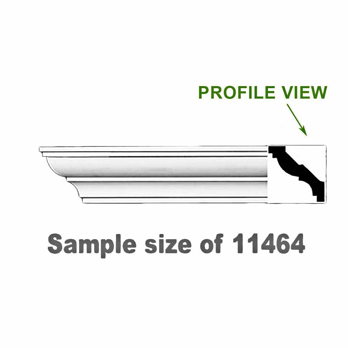 Cornice White Urethane Sample of 11464 24' Long | Renovator's Supply