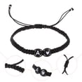 thumbnail image 4 of KAKOWELY Pulseras con iniciales, pulsera trenzada ajustable, pulseras de amistad para parejas, 4 of 4