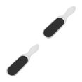 thumbnail image 3 of Raindrops 2pcs Portable Clear Plastic Handgrip Double-sided Callus Remover Foot File Foot Scraper Tool, 3 of 8