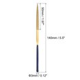 thumbnail image 2 of Unique Bargains 3mm x 140mm Titanium Coated Half Round Diamond Needle Files with TPU Handle 2 Pack, 2 of 5