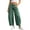 Green, variant on Tqcoqu Women's High Waist Polka Dot Barrel Jeans,Wide Leg Cropped Denim Pants with Pockets Casual Summer Trousers,Beige Women's S-XL