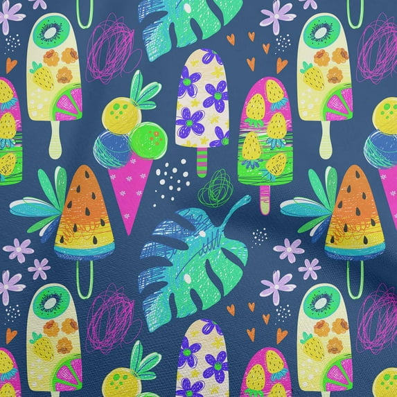 oneOone Silk Tabby Blue Fabric Texture Sewing Material Print Fabric By The Yard 42 Inch Wide-O0