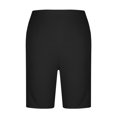 thumbnail image 4 of Crunowin Plus Size Shorts for Women, High Waist Sleep Shorts Solid Color Breathable Lounge Pants Black L, 4 of 7