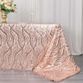 thumbnail image 2 of Efavormart 90"x156" Blush Rose Gold Wave Embroidered Seamless Sequin Rectangle Tablecloth, 2 of 5