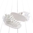 thumbnail image 5 of Lilgiuy Toddler Shoes Baby Girls Cute Rhinestones Weave Hollow Out Bow Non-slip Soft Bottom Sandals White,0-6 Months Winter Fashion 2022, 5 of 5