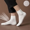 thumbnail image 4 of GZWYHT Ankle Socks,Crew Socks 5Pairs Non-Slip Unisex Stripe Short Stockings Color Stockings Comfortable Socks Dress Socks,Cotton Socks,Mens Socks White, 4 of 4