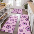 thumbnail image 2 of Pioneer Flower Floral Print Pattern Kitchen Rugs Sets Of 3,Kitchen Runner Rugs Non Skid Washable,Decorative Kitchen Floor Mats for Kitchen,Sink,Laundry,17"x30"+ 17"x47" + 17"x59", 2 of 6