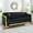 Black, variant on 81 Inch Velvet Sofa Set for Living Room, 3 Seat Modern & Luxury Chesterfield Couch Sofa with Tufted Back&Gold Stainless Legs for Apartment, Office 2 Pillows Included Beige