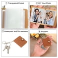 thumbnail image 4 of 1 Pcs Personalized Leather Mini Photo Album Keychain with 10 Pictures, Black, 4 of 6