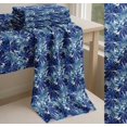 thumbnail image 6 of Soimoi Blue Cotton Poplin Fabric Tropical Leaves Print Sewing Fabric Yard 42 Inch Wide, 6 of 7