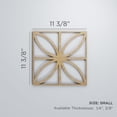thumbnail image 3 of Ekena Millwork 11 3/8"W x 11 3/8"H x 1/4"T Small Swansea Decorative Fretwork Wood Wall Panels, Birch, 3 of 18