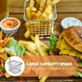 thumbnail image 2 of Fried Chicken Basket French Fries Stainless Steel Frying Mini Metal Reusable Practical Filter Potato Chips, 2 of 6
