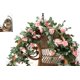 thumbnail image 1 of Paquete de 2 plantas de flores artificiales de corona de vid de rosa falsa para hotel, boda, fiesta en casa, jardín, artesanía, arte deco rosa (16 pies) Zhivalor SNFLD1712, 1 of 4