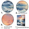thumbnail image 3 of Designart "Tranquil Horizons At Beach Sunrise I" Ocean Floater Framed Wall Art Prints, 3 of 5