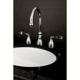 thumbnail image 2 of Kingston Brass KS2981DFL NuFrench Widespread Bathroom Faucet with Brass Pop-Up, Polished Chrome, 2 of 5