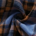 thumbnail image 5 of ZHANGDER Hoodies for Men Flannel Hoodie Shirts Casual Button Down Plaid Shirt with Pocket, Z-Blue L, 5 of 5