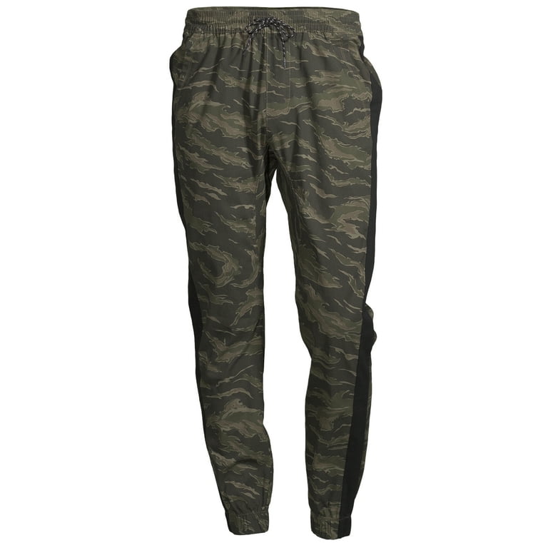 No Boundaries Men s Woven Side Stripe Jogger Pants Walmart