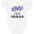 thumbnail image 3 of Inktastic I Love Colorado Columbine Flowers Boys or Girls Baby Bodysuit, 3 of 5