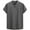 Grey, variant on Men's Henley T Shirts Short Sleeve Slim Fit Band Collar Shirt Oversized T-Shirts Business Tops Classic Knit Pullover Tees