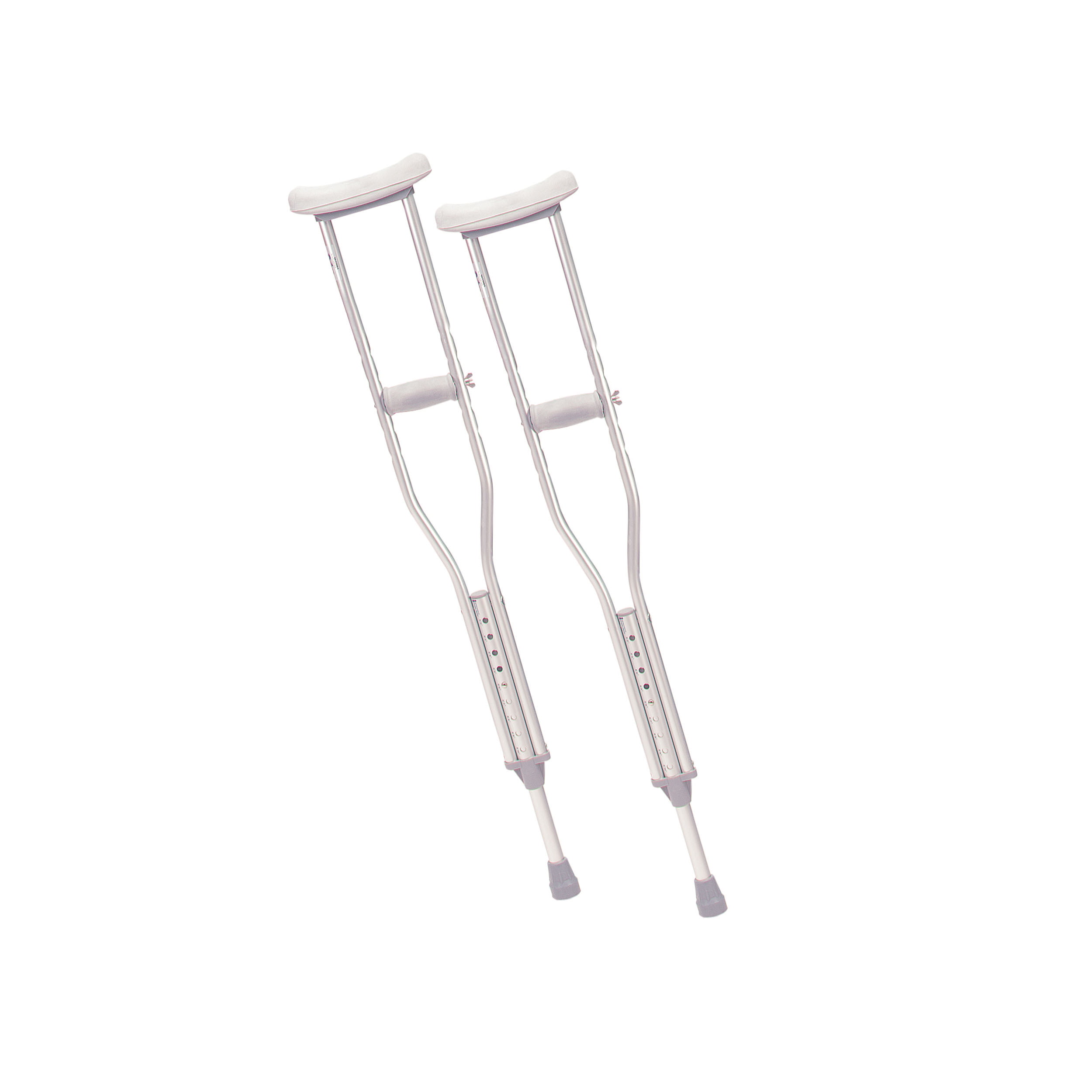 Underarm adjustable aluminum crutch, youth, 1pr
