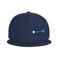thumbnail image 3 of DouZhe Flat Brim Cap Snapback Hat, Simplicity Heart Arrow Prints Adjustable Blue Adult Baseball Cap, 3 of 6