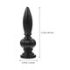 thumbnail image 2 of WHAMVOX 3Ud Finial Para De Color Negro En Aleación De Zinc Con Apariencia Delicada Y Fácil Montaje, 2 of 8