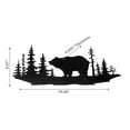 thumbnail image 2 of Metal Black Wall Decor Forest Bear, 2 of 3