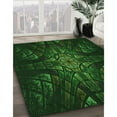 thumbnail image 3 of Ahgly Company Machine Washable Indoor Rectangle Transitional Green Area Rugs, 2' x 5', 3 of 7