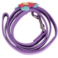thumbnail image 2 of Hermosa flor mascota tirando cuerda cachorro perro tirando cable correa (púrpura), 2 of 5