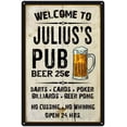 thumbnail image 1 of JULIUS'S Pub Sign Vintage Man Cave Bar Wall Decor Gift 8x12 Metal 108120028316, 1 of 1
