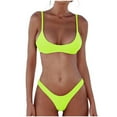 thumbnail image 2 of Bikini Sets for Women 2 Piece Brazilian Swimsuit Bathing Suit Push Up Top Micro Bikinis Swim Suit, 2 of 5