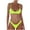 EliteGoogv#Light Yellow, variant on Women Two Piece Bikini Set Thin Spaghetti Straps Scoop Neck Top Thong Bottoms Solid Color Minimalist Sexy Modest Beach Swimwear,Light Green,L