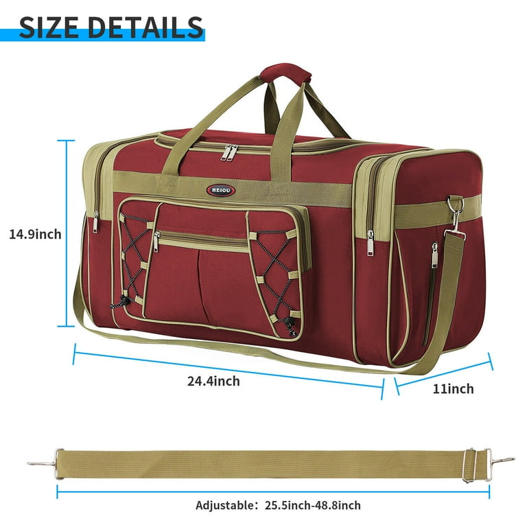 Large duffle best sale bag size