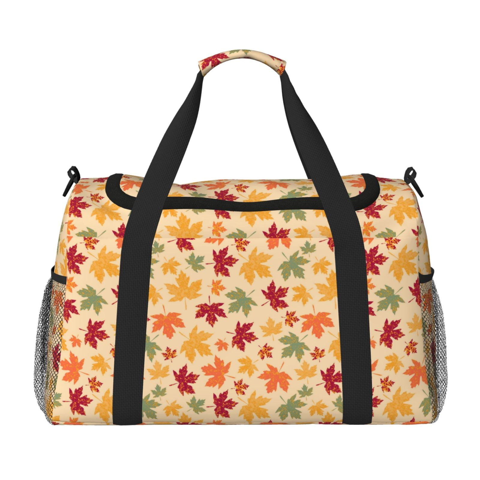 Disketp Autumn Maple Leaves Bolsa de Viaje Tipo Duffle, Bolso de