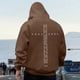 thumbnail image 1 of MHFRRA Sudadera con Capucha para Hombre, con Estampado Gráfico de Verso Retro, Media Cremallera, para Uso Informal Marrón, 1 of 6