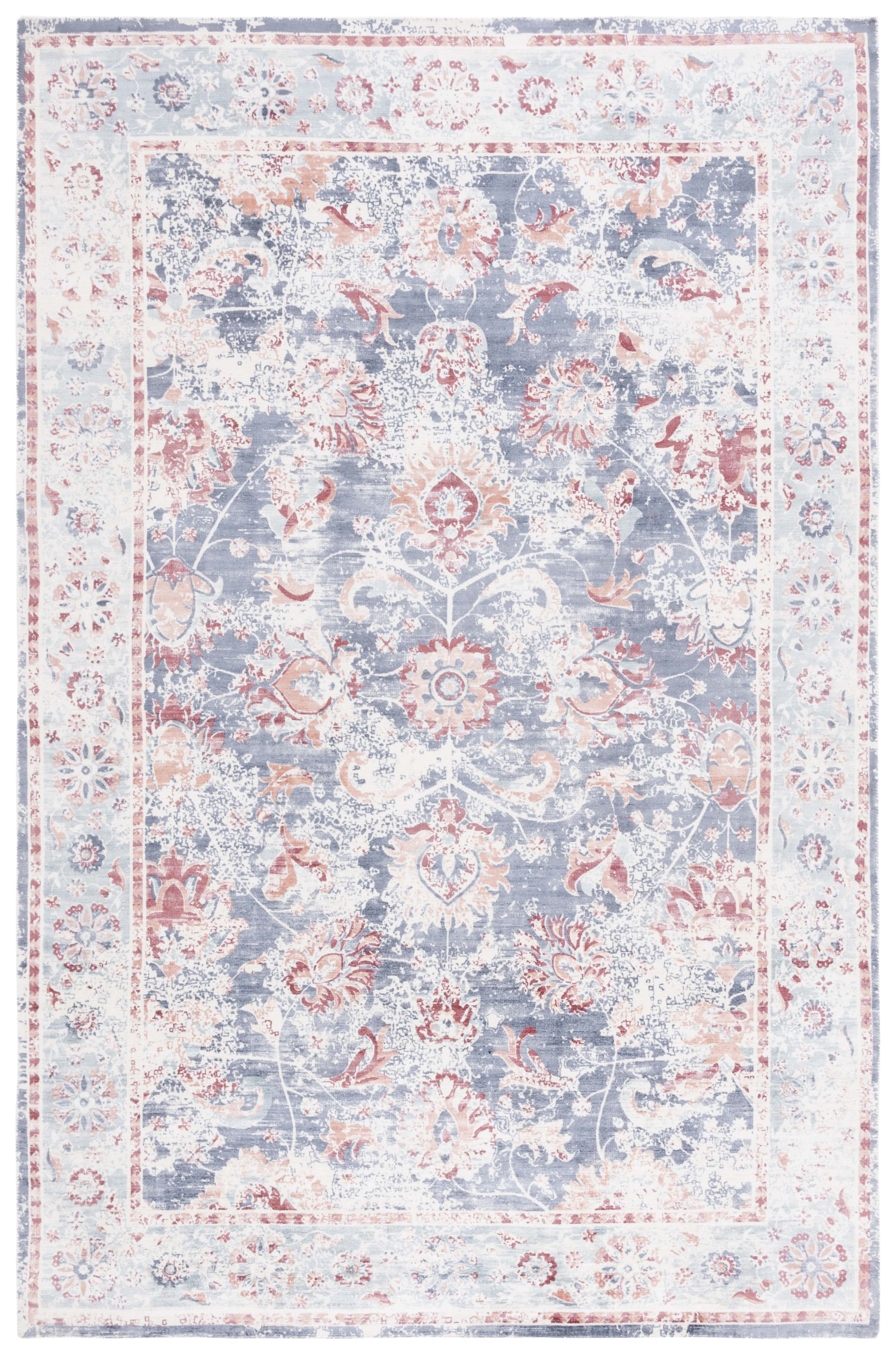 Safavieh Mirage Moema Floral Area Rug, Blue/Copper, 6' x 9'