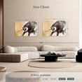 thumbnail image 4 of Elephant Stock Raging Bull Wall Art - Horizontal Canvas Wall Art - Living Room Wall Decor - Animal Canvas - Black And Brown Decor - 48" x 32", 4 of 8